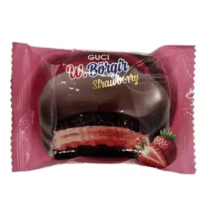 Marshmallow burger keksz eper ízzel 40g