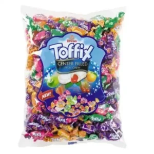 Tejszínes gumicukorkák Toffix gyümölcskeverékből, 1 kg