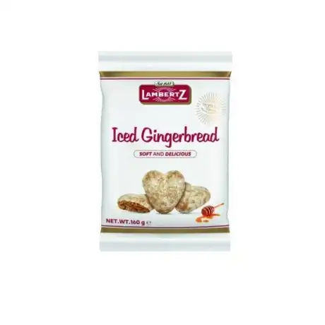 Lambertz Szív alakú mázas mézeskalács 160g