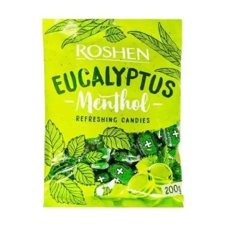 Roshen Eucalyptus csepp, 200g, Eukaliptusz és Mentol ízű