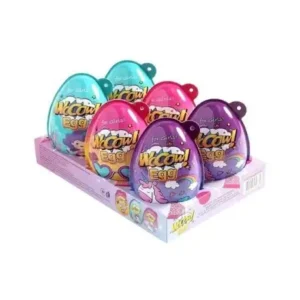 WOOOW EGG – Tojás meglepetésekkel lányoknak, 40g | Játék és édesség ellenállhatatlan ajándékban