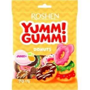 Mázatlan zselé Roshen Yummi Gummi Donuts 70g