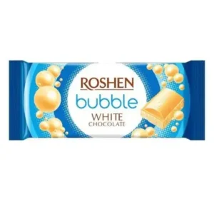 Roshen fehér szénsavas csokoládé, 80 g