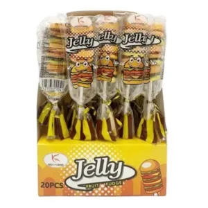 Nyalóka zselével hamburger formájú, 20g