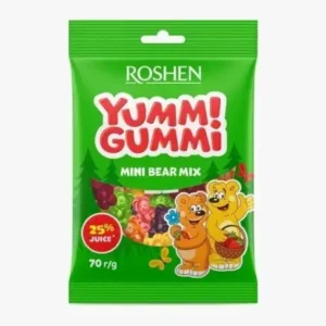 Gyümölcszselé medve Yummi Gummi Mini Bear Mix 70g