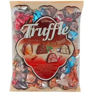 Elvan Truffle 1kg – csokoládés szarvasgomba cukorka, zacskóba csomagolva