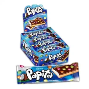 Ropogós keksz kókuszkrémmel és Papita drazsékkal 33g