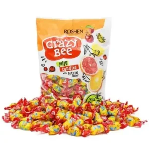 Crazy Bee Frutty zselé, Roshen, Gyümölcsök, 200g