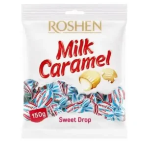 Karamell tejjel és finom tejes töltelékkel, Sweet Drop Roshen 150g.eskedés