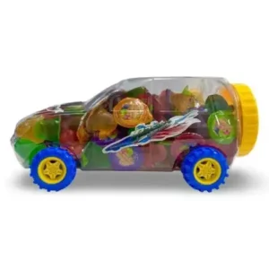 Zselék tálban - 13g x 100 db, autó alakú tartály