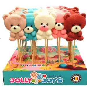 Jolly Joys Teddy Bear Lollipop, 40g