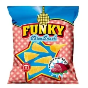 Funky Mega chips füstölt marha ízzel, 40g