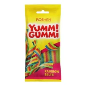 Yummi Gummi Sour Belts zselé, 70 g