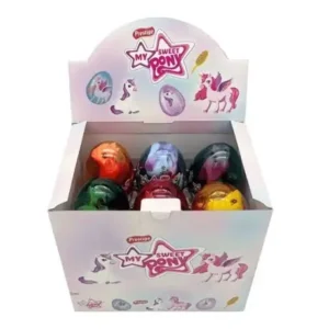 Tojás meglepetésekkel Transparent Sweety Pony 6g, 12 db-os készlet