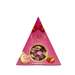 Lexus, csokoládé cukorkák eper krémmel, háromszög, 120g