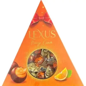 Lexus, narancskrémes csokoládé cukorkák, háromszög, 120g