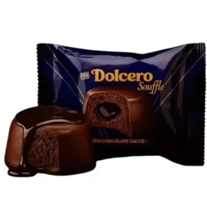 Prajitura cu sos de ciocolata Dolcero Souffle Bifa, 50g