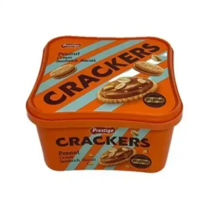 Biscuiți Mini Cracker Sandwich cu Cremă de Arahide Prestige, 400 g – Gustare Crocantă