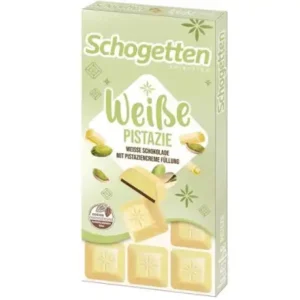 Tableta ciocolata alba cu crema de fistic Schogetten Trilogia, 100 g