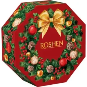 Set cadou Roshen Coroniță de Crăciun 598 g