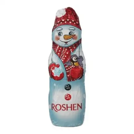 Figurină de ciocolată Om de zăpadă Roshen 45g