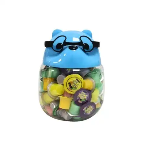 Mini budincă cu jeleu “Ursulet cu ochelari”, 13 g – Set 100 bucăți
