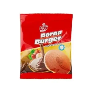 Prăjitură Dorna Burger 40g – Pancakes pufoase cu cremă de ciocolată delicioasă